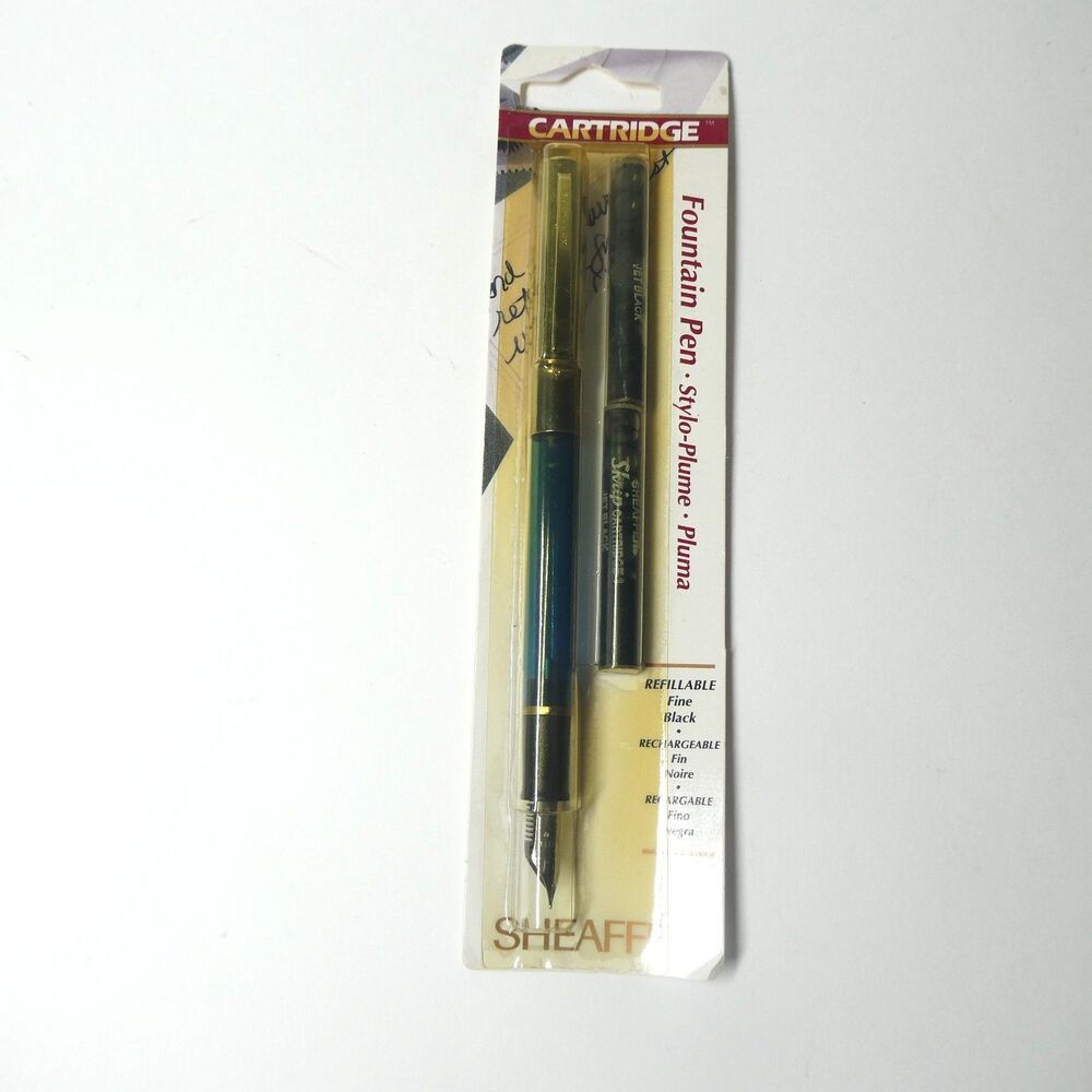 Sheaffer Skrip Cartridge Fountain Pen Fine Black 14905 NOS